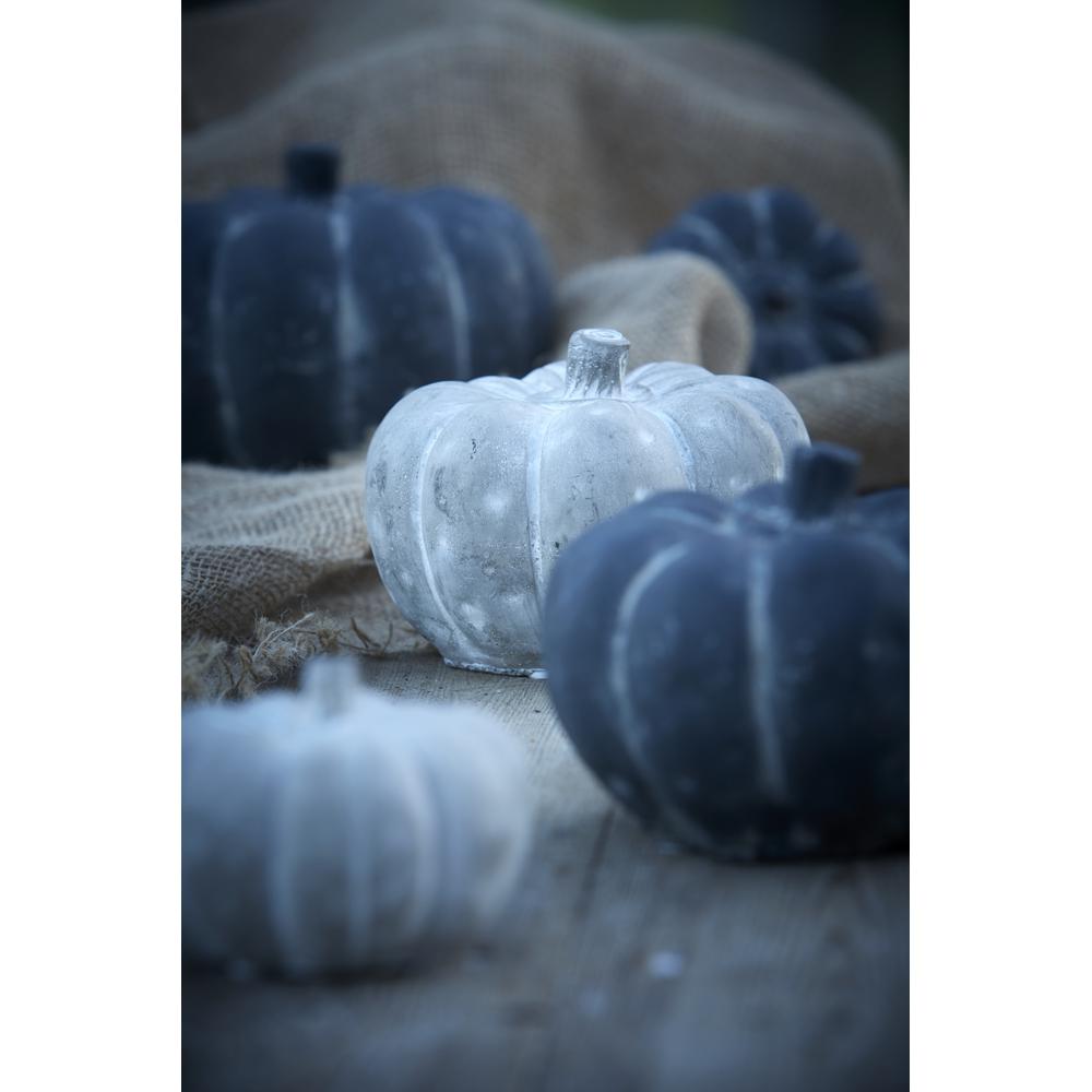 Charcoal Concrete Pumpkin