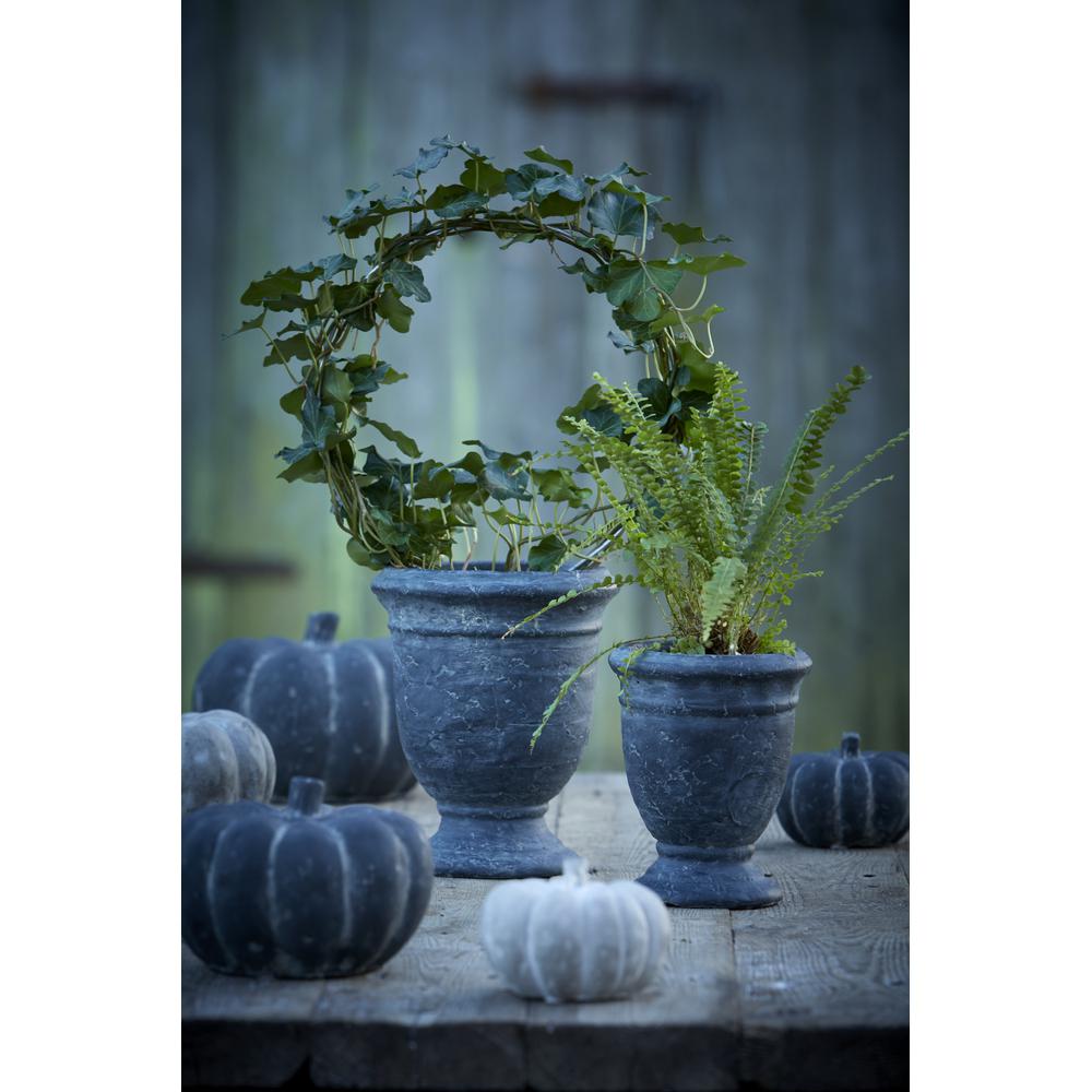 Charcoal Concrete Pumpkin