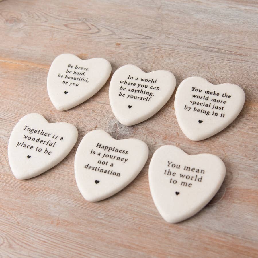 Marble Slogan Hearts