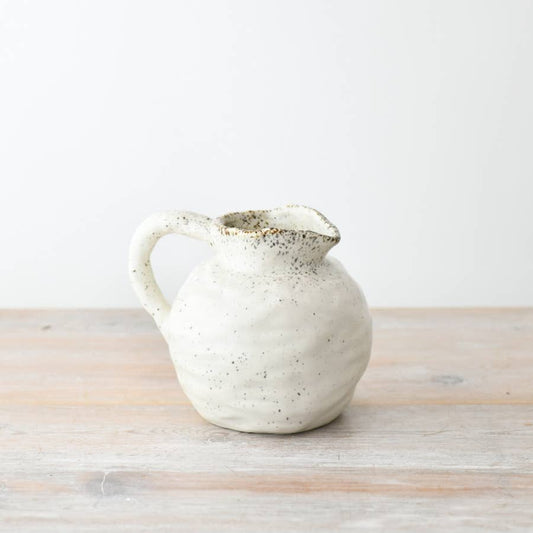 Round Artisan Beige Jug