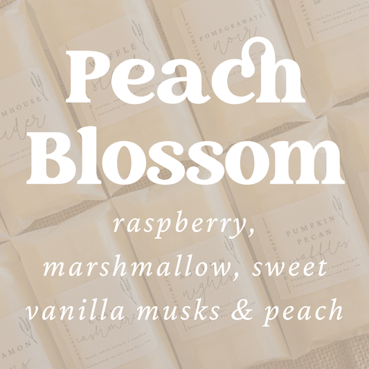 Peach Blossom Scented Snap Bar Wax Melt