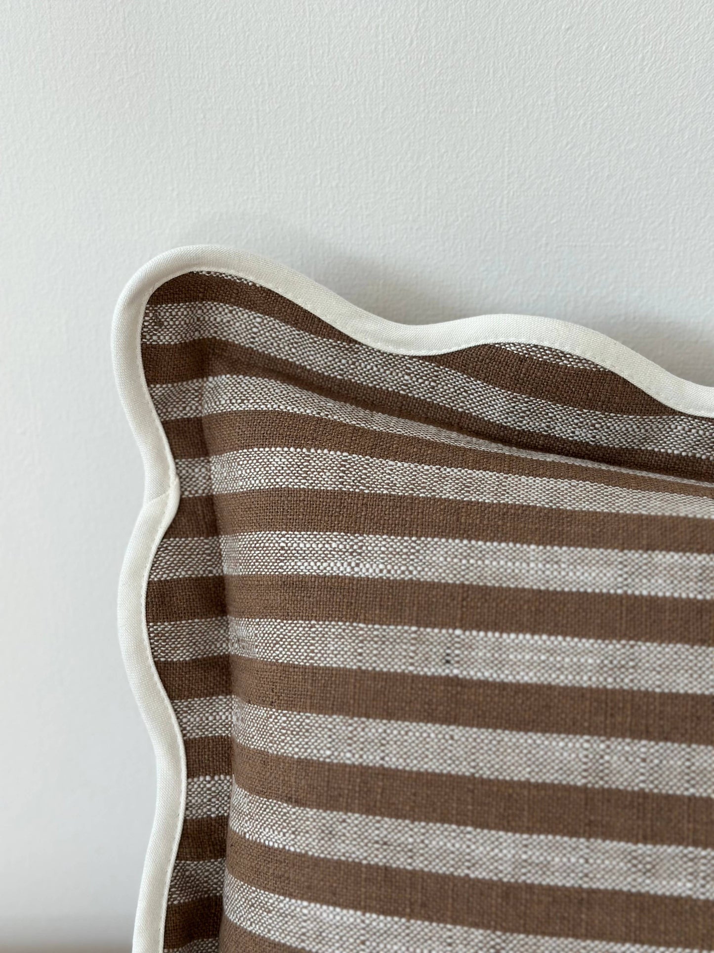 Chloe Brown & Cream Stripe Bolster – Brown Stripe 80x30