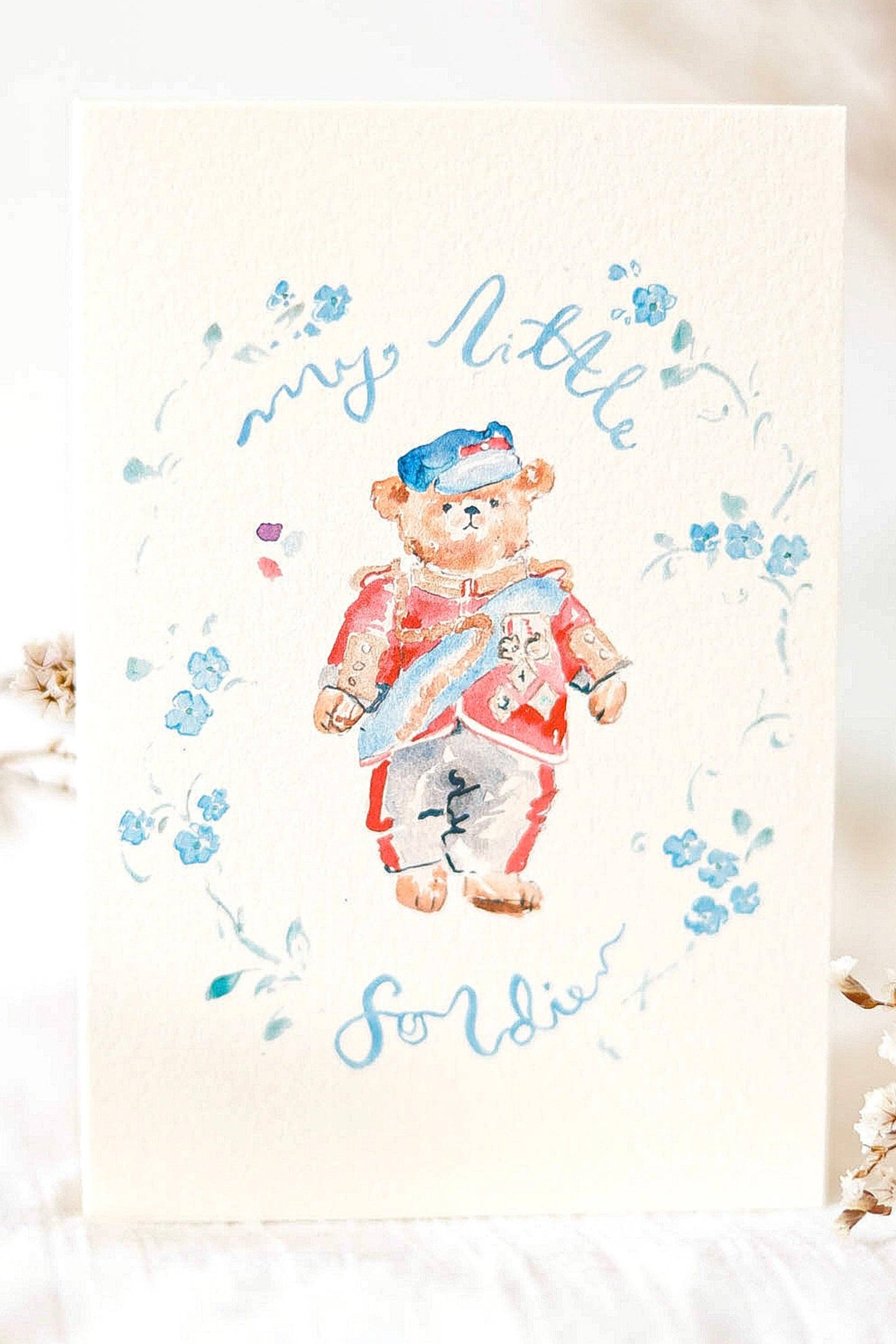 My little solider - children's card