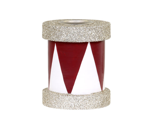 Candlestick Red & White Drum