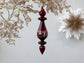 Cherry Red Glass Tree Ornament