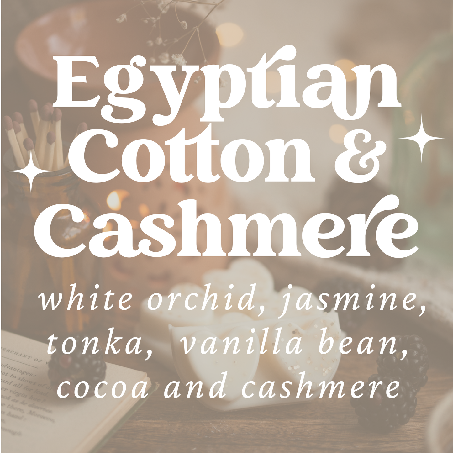 Cotton & Cashmere Scented Heart Clamshell Soy Wax Melts
