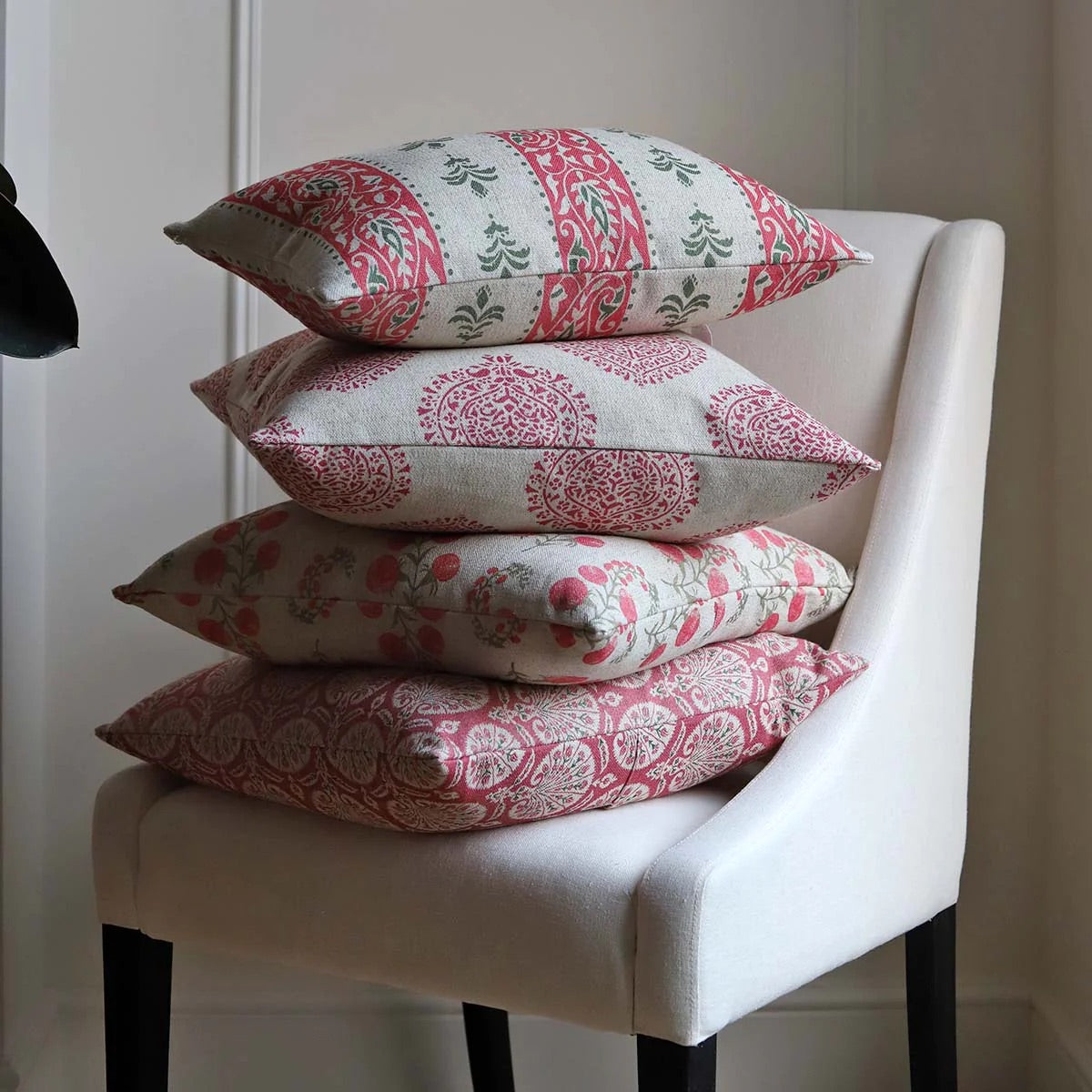 Cambridge Pink & Green Cushion