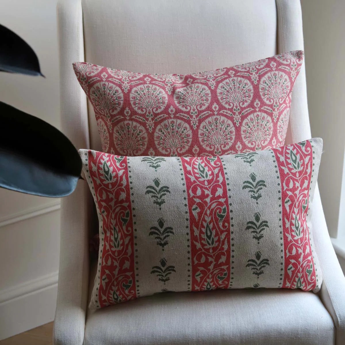 Cambridge Pink & Green Cushion