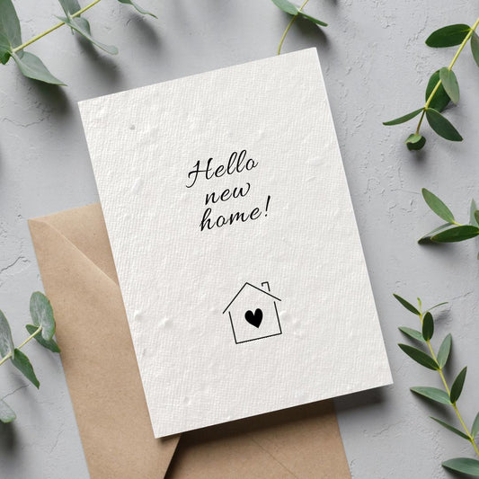 Hello New Home Plantable Card