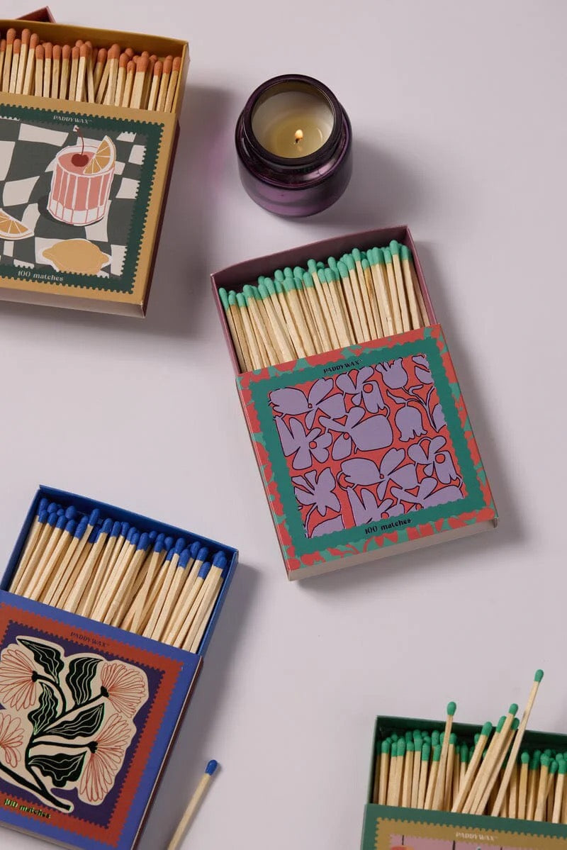 Jumbo Boxed Matches - Abstract Floral