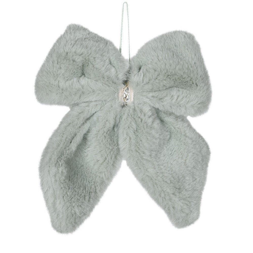 Sage Fluffy Christmas Bow