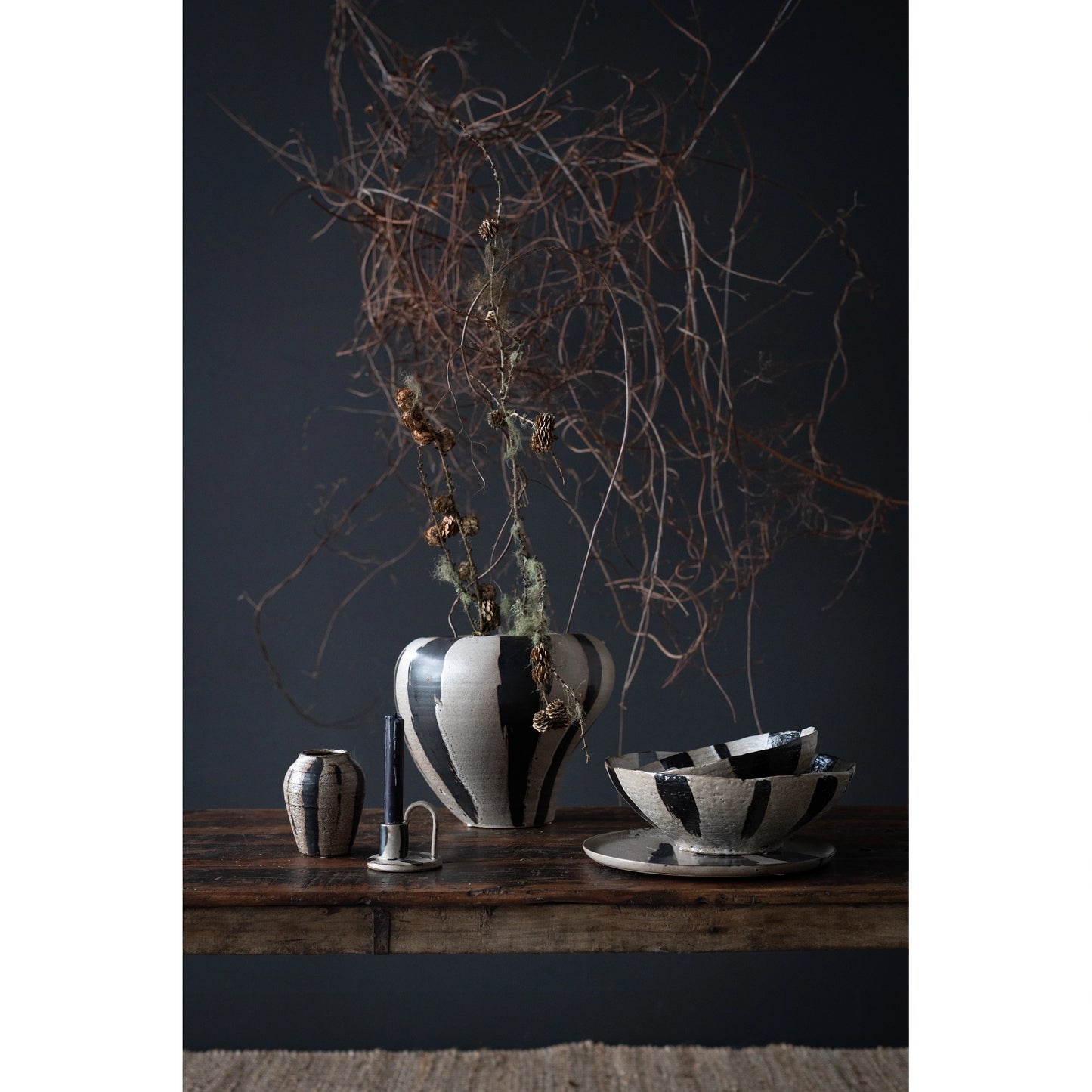 Eden Cream Brown Vase