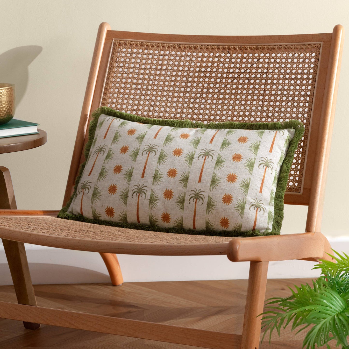 Tropicala Palm Printed Cushion Multicolour