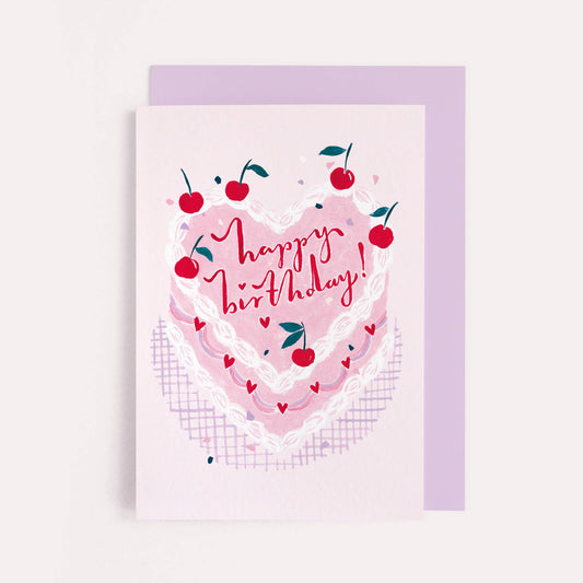 Kitsch Cake Birthday Card | Female Birthday Card | Barbie