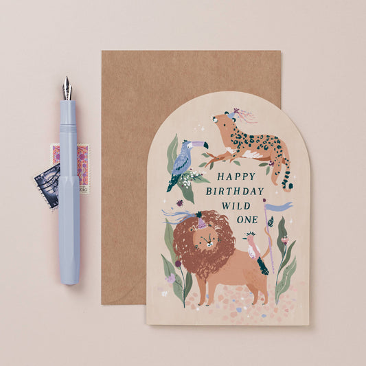 Wild One Birthday Cards | Animals Card | Kids Birthday Cards