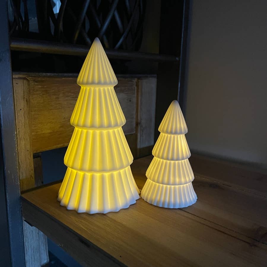 LED Ceramic White Tree Small