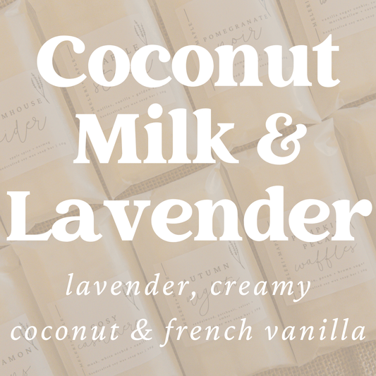 Coconut Milk & Lavender Scented Snap Bar Wax Melt