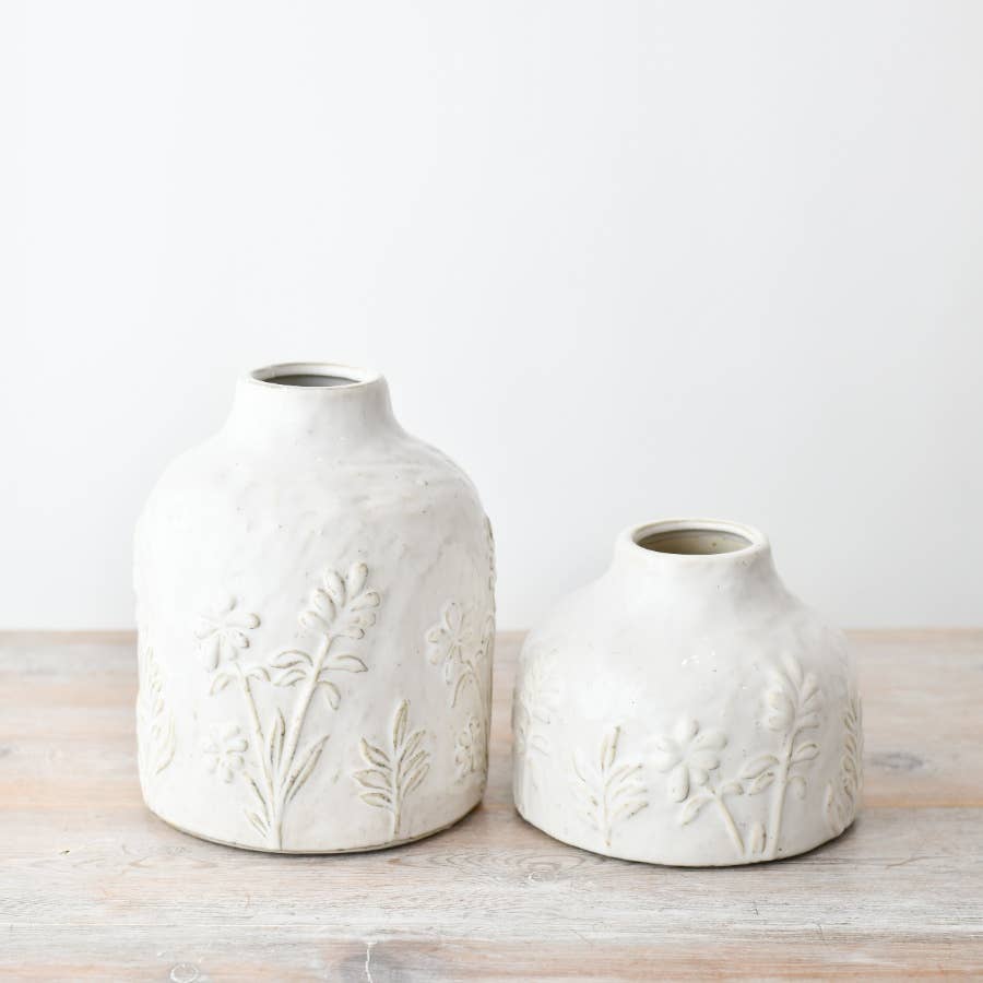 Pippa Floral Cream Vase