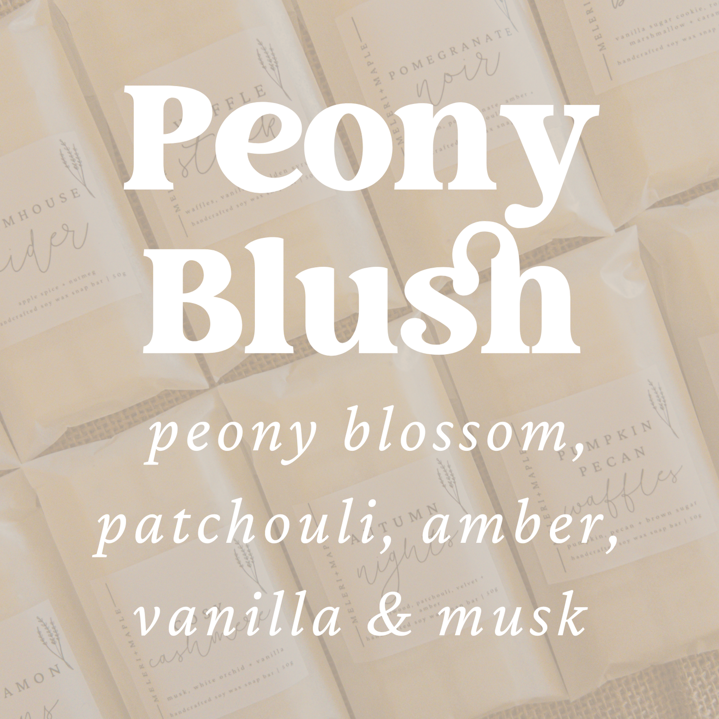 Peony Blush Scented Snap Bar Wax Melt