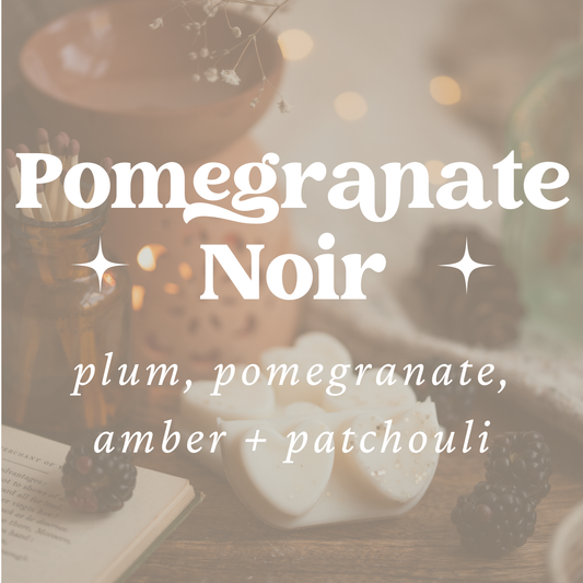 Pomegranate Noir Scented Heart Clamshell Soy Wax Melts
