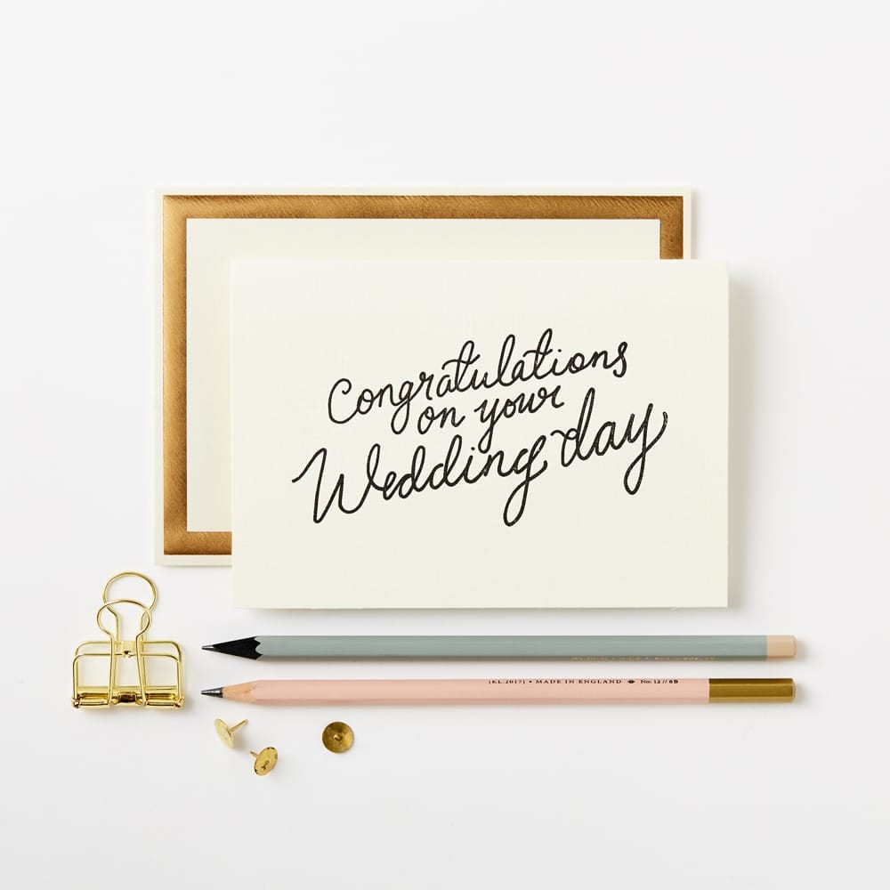 Congrats on on sale your wedding