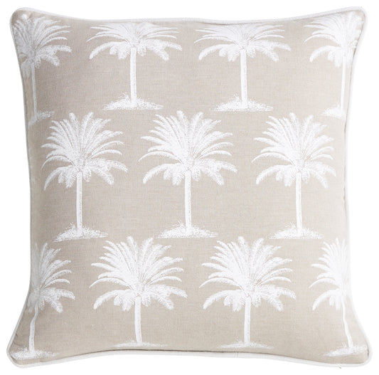 Beige Palm Cushion