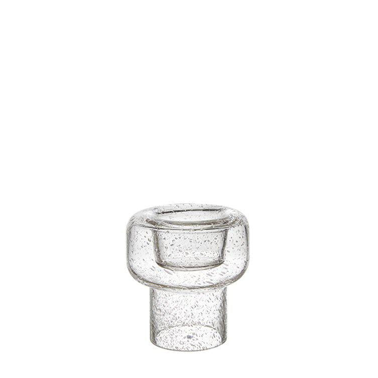 Tall Glass Bubble Tealight Holder