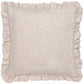 Martha Embroidered Ruffle Cushion Pink