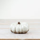 White Glazed Squatted Pumpkin