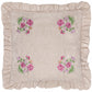 Martha Embroidered Ruffle Cushion Pink