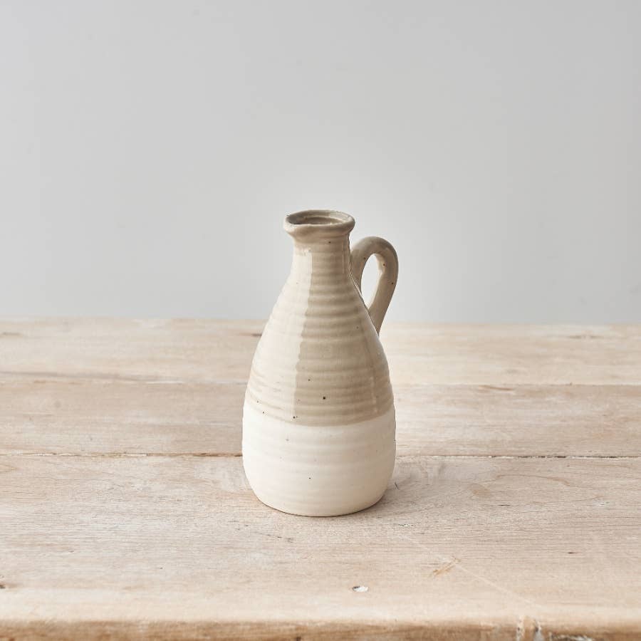 Natural Two Tone Jug Vase