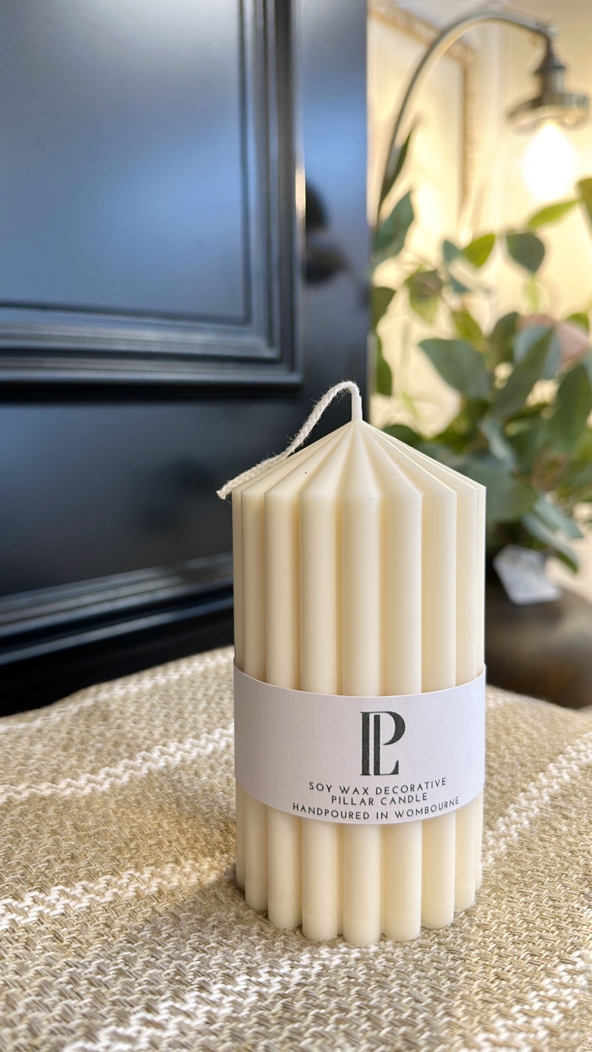 Chunky Ribbed Pillar Candles
