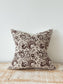 Ivy Dark Brown Print Cushion 45 x 45 - 100% Cotton