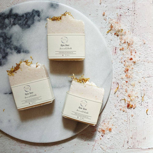 Lemon and Calendula Salt Spa Bar