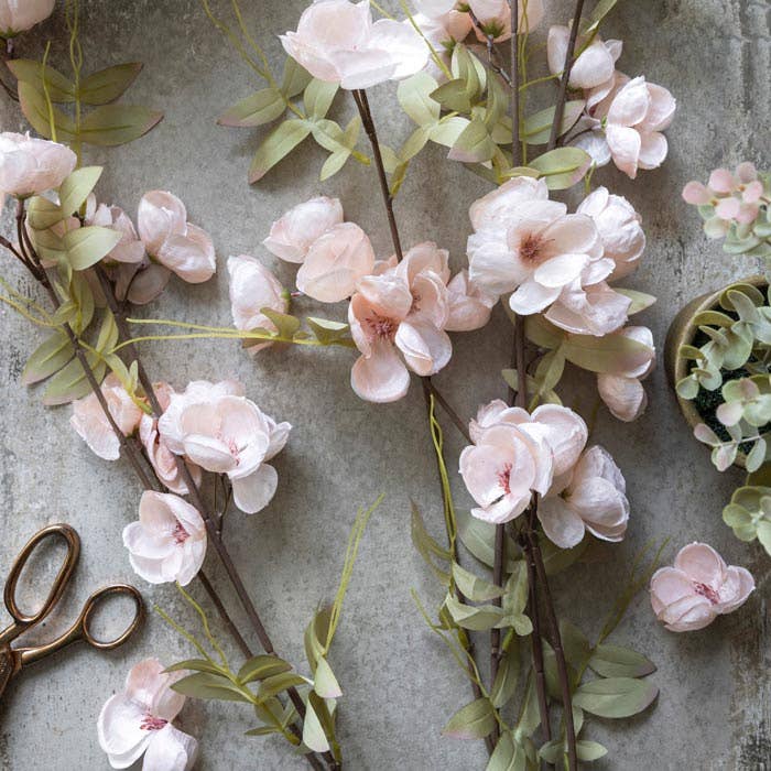 Quince Blossom Artificial Flower Stem