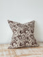 Ivy Dark Brown Print Cushion 45 x 45 - 100% Cotton