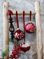 Red Glass Pearl Bauble