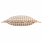 Maude Gingham Reversible Piped Cushion Natural