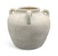 Textured White Terracotta Small Urn Vase