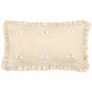 Les Fleurs Embroidered Ruffle Cushion Daisies
