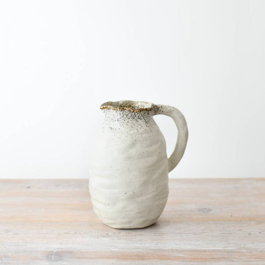 Beige Artisan Jug Large