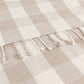 Chesil Check Tasselled 100% Cotton Throw Natural
