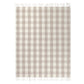 Chesil Check Tasselled 100% Cotton Throw Natural