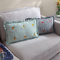 Les Fruites Embroidered Ruffle Cushion Orange