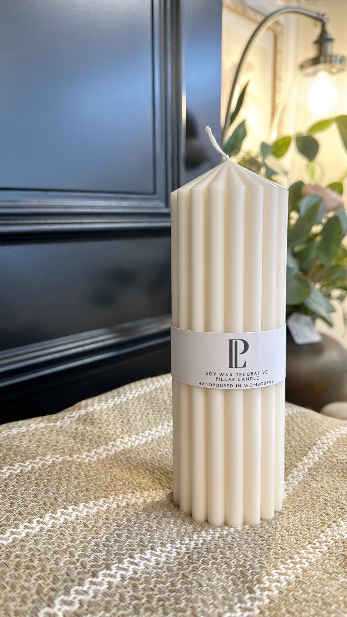 Chunky Ribbed Pillar Candles