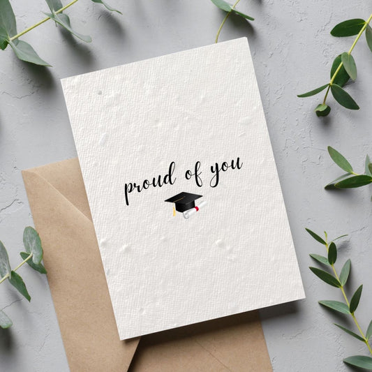 Proud Of You Graduation Plantable Card