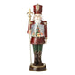 Red Spinning Nutcracker LED Snow Globe