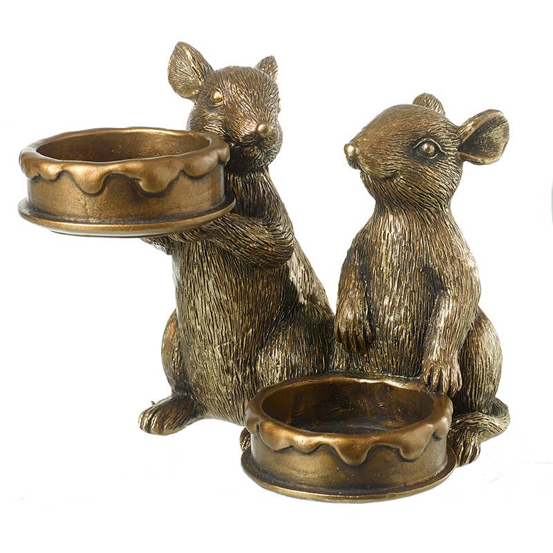 Metal Mice T-Light Holder