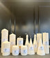 Chunky Ribbed Pillar Candles