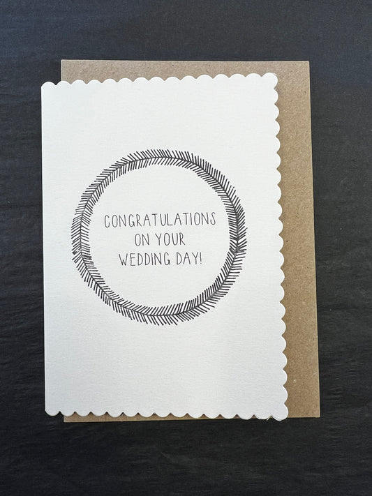 Congratulations on your wedding day card